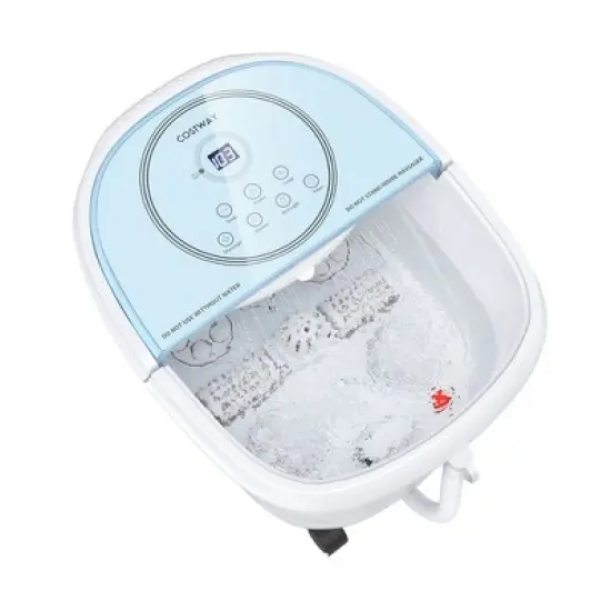 Costway Foot Spa Bath Massager w/ 2-Angle Shower & Motorized Rollers image {7}