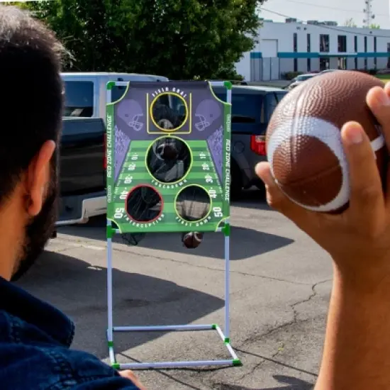 GoSports Football Kicking Tee Metal Place Kicking Stand for Field Goal Kicks - Portable Holder Compatible with All Football Sizes image {4}