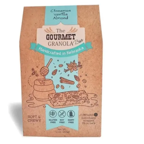 The Gourmet Granola Cinnamon Vanilla Almond Granola Bars - Pack of 6 image {7}