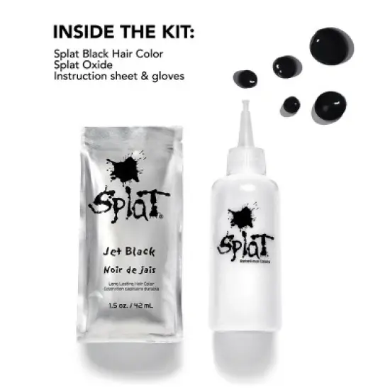 Splat Complete Kit Permanent Hair Color - Jet Black - 4.5 fl oz image {2}