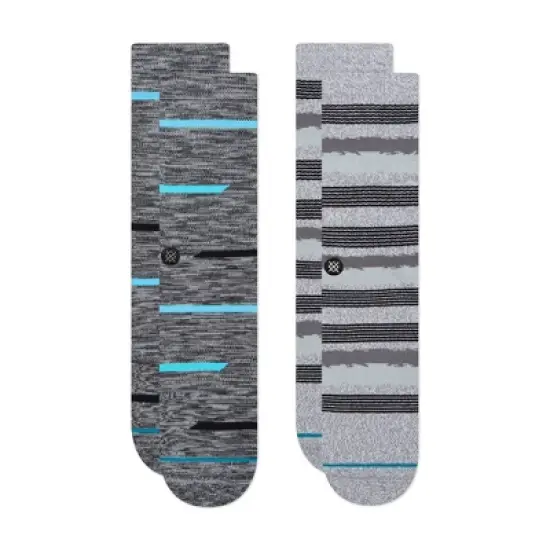 STANCE x WADE Styled Men's Striped Crew Casual Socks 2pk image {1}