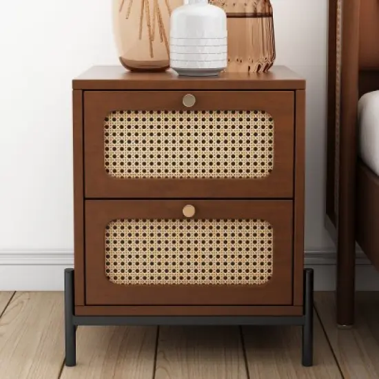 Organnice 2-Drawer Nightstand End Table image {2}
