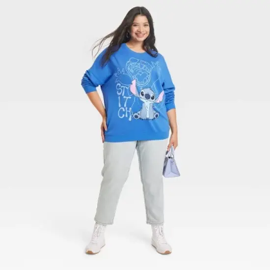Women's Stitch Cozy Graphic Sweatshirt - Blue image {2}