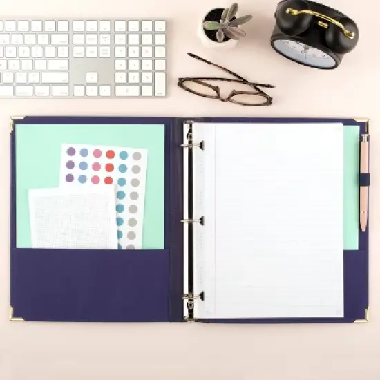 Cambridge Work 1" Style 3 Fashion Flex Ring Binder Future Dusk image {6}