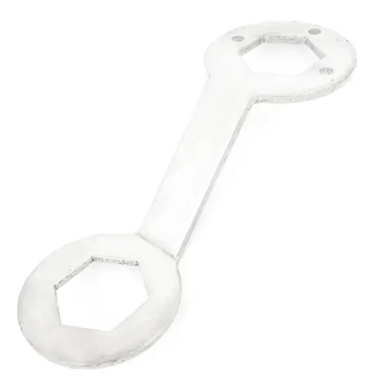 Unique Bargains Hexagon Spanner Repair Tool Metal 36mm 38mm Silver Tone image {4}