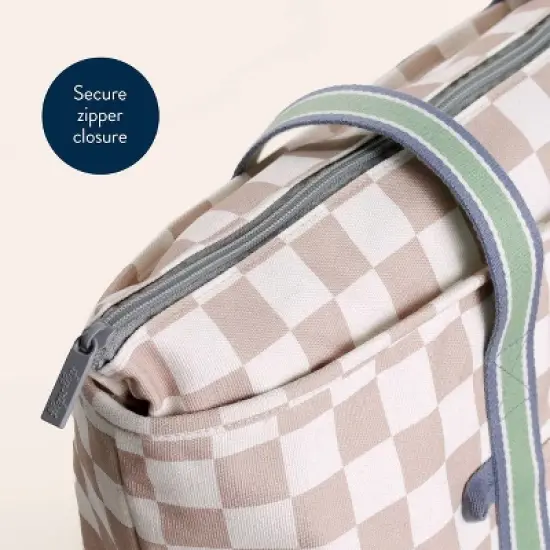 Itzy Ritzy Mom Tote - Check Yes image {2}