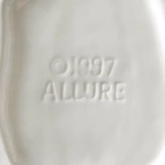 Allure Home Creations 2pc Dalmatian Ceramic Toilet Brush Holder with Plastic Brush Cleaning Accessories Set image {8}