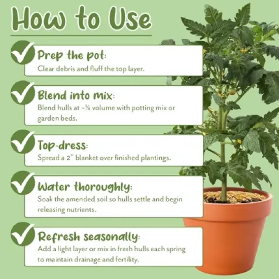 Soil Sunrise Horticultural Grade Rice Hulls; for House Plants and Chicken Bedding image {6}