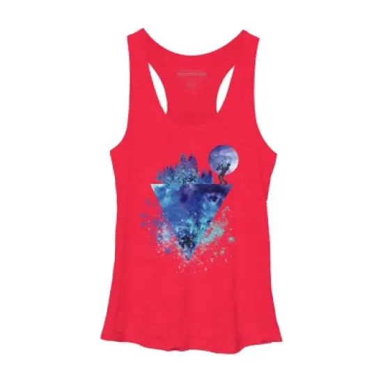 Women's Design By Humans Play Music On The Edge By Maryedenoa Racerback Tank Top image {7}