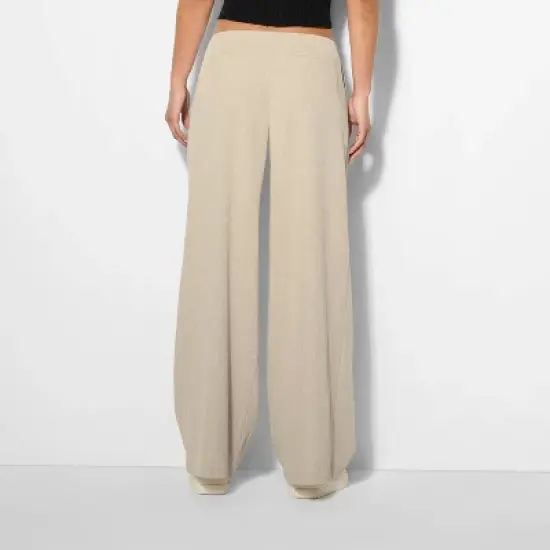 Women's Linen Trousers - Wild Fable&trade; Beige image {2}