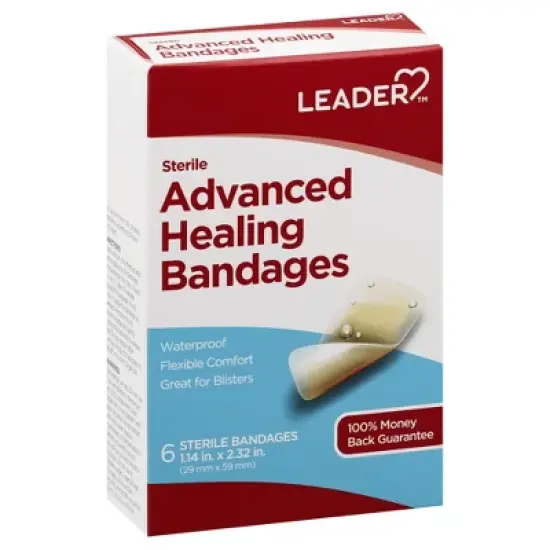 Leader Sterile Advanced Healing Bandages 6 ea image {6}