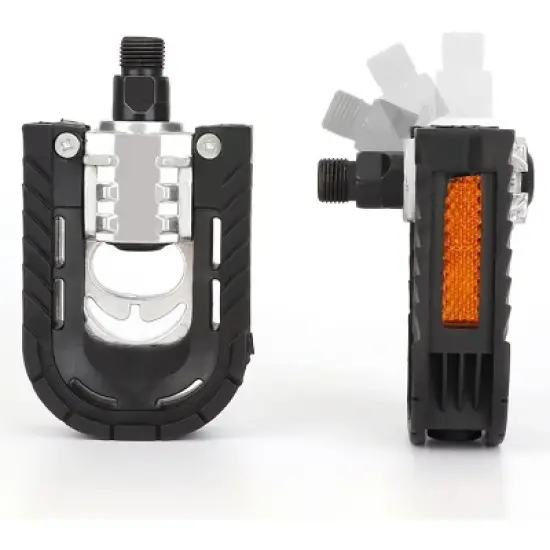 Aghana Digitals Aluminum Alloy Folding Bike Pedals with Anti-Skid Nails & Sealed Bearing for MTB, image {3}