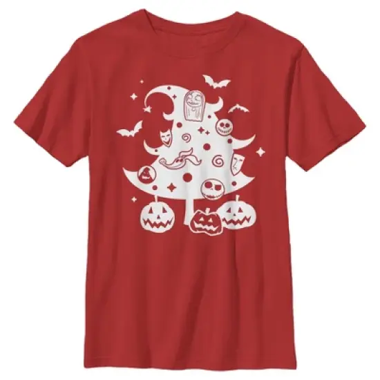 Boy's The Nightmare Before Christmas Character Christmas Tree T-Shirt image {3}