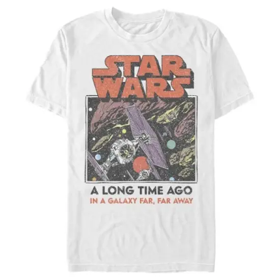 Men's Star Wars Vintage Tie Fighter in Space T-Shirt image {2}