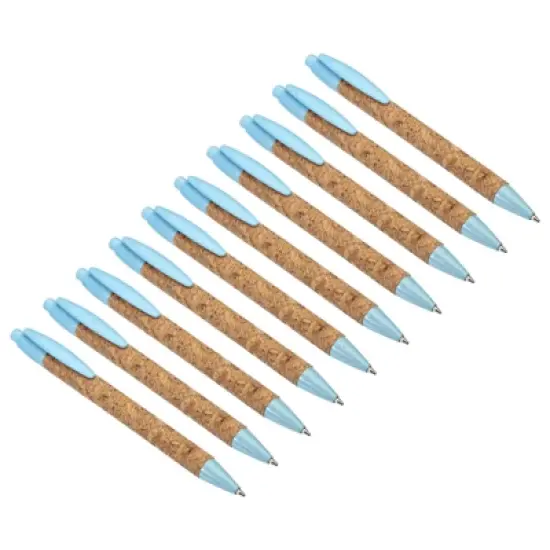 Unique Bargains Paper Plastic Cork Medium Point Ballpoint Pens 10 Pcs image {7}