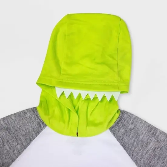 Boys' LEGO Jurassic World 2pc Hooded Pajama Set - Gray image {1}