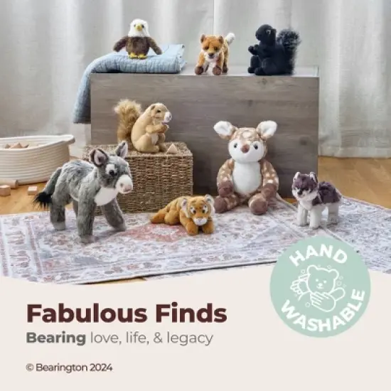 Bearington Lil' Saber Small Plush Stuffed Animal Tiger with Soft Faux-Fur, 9 inches, For Ages 3-14 image {3}