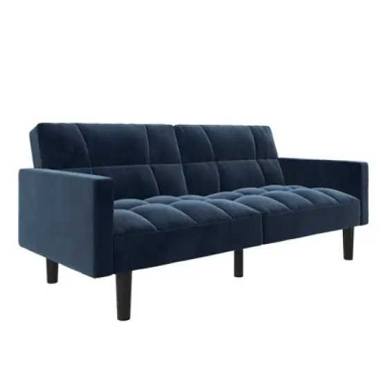 Holly Convertible Sofa Sleeper Futon with Arms - Room & Joy image {7}