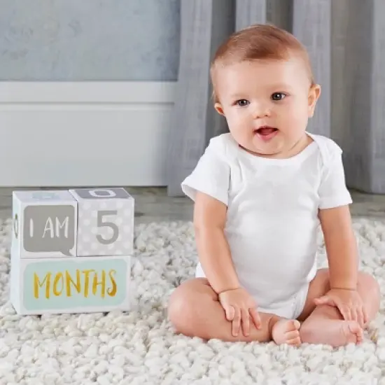 Baby Aspen My First Milestone Baby Age Blocks | BA22002NA image {1}