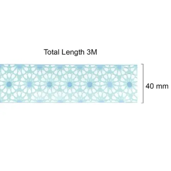 Wrapables Decorative Adhesive Scenic Pattern Hollow Sticker Tape image {8}