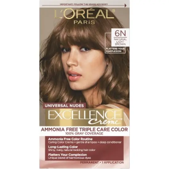 L'Oreal Paris Excellence Universal Nudes Ammonia Free Permanent Hair Color image {12}