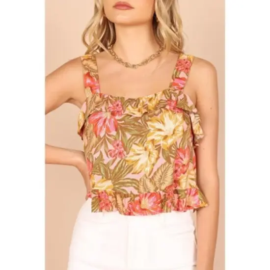 Petal and Pup Womens Pissaro Frill Cropped Top image {6}