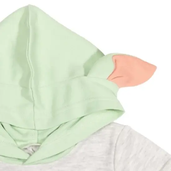 Star Wars The Mandalorian Baby Yoda Costume Short Sleeve Romper Oatmeal  image {3}