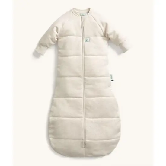 ergoPouch Sleep Sack 3.5 TOG Sleeved Oatmeal Marle image {1}