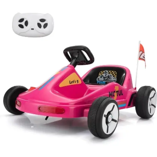 Sandinrayli Electric Go Kart for Kids, 12V Ride on Car Outdoor Pedal Race Toy image {2}