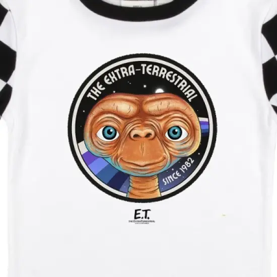 E.T. 2-pack Boy's Black & White Checkered Pajama Set image {3}