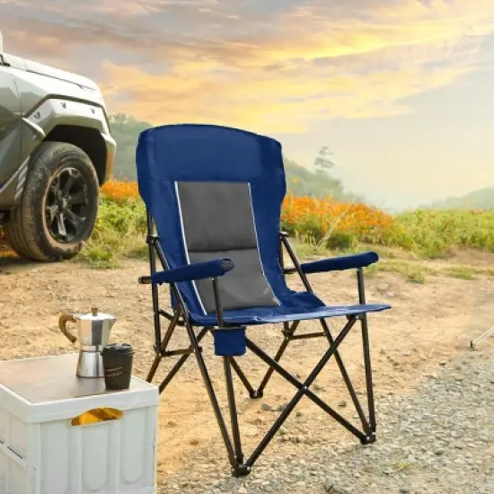 KWPZQEB Folding Camping Chairs, Portable Chair with Cup Holder and Carry Bag, Portable Collapsible Chair for Beach, Lawn, Outdoor Sports image {11}