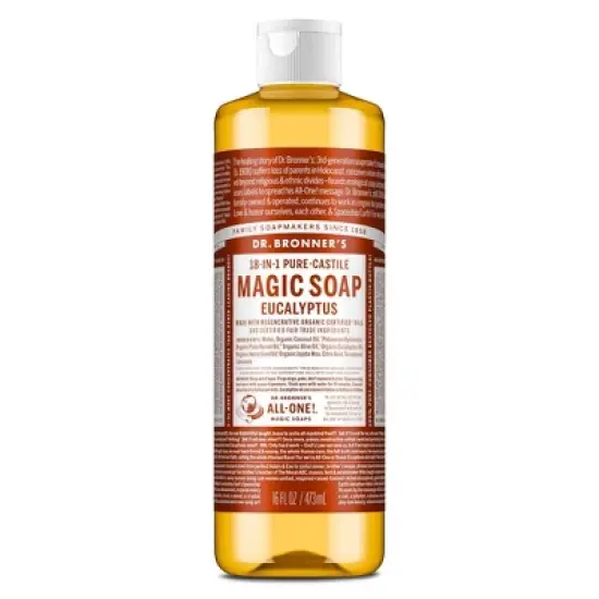 Dr. Bronner's Magic Pure Castile Liquid Soap Bodywash - Eucalyptus - 16 fl oz image {8}