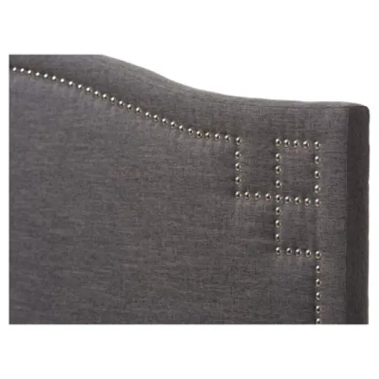 Aubrey Modern And Contemporary Fabric Upholstered Headboard - Baxton Studio image {1}