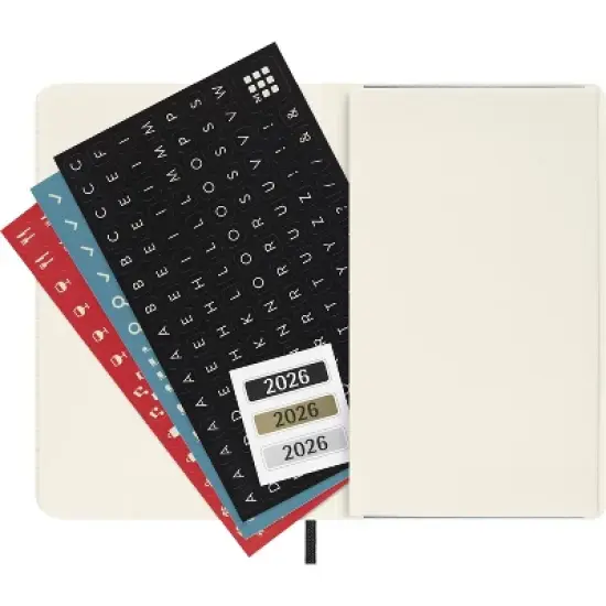 Moleskine 3.5"x5.5" 12 Months 2026 12 Months Weekly Notebook Black Soft image {5}