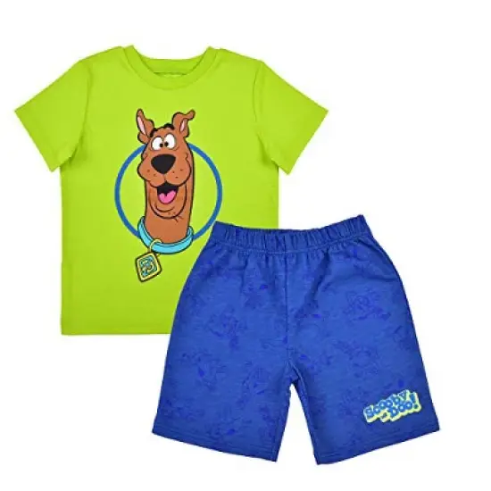 Warner Bros Boy's 2-Pack Scooby-Doo Graphic Tee and Casual Shorts Set for Toddler image {6}