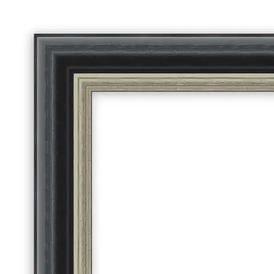 Amanti Art Theo Black Silver Framed Dry Erase Magnetic Board image {3}
