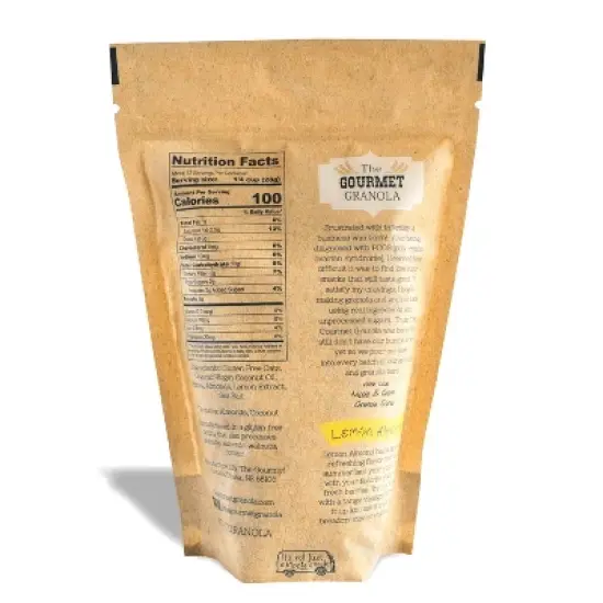The Gourmet Granola 12 oz Lemon Almond Granola Gluten, Soy, & Dairy Free - Pack of 2 image {2}