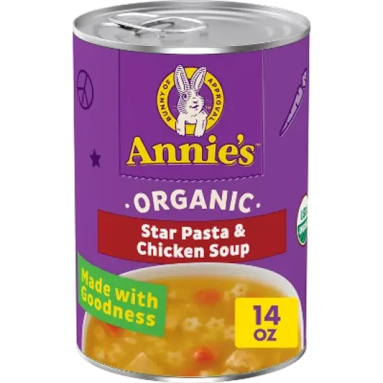 Annie's Organic Star Pasta and Chicken Soup - 14oz image {10}