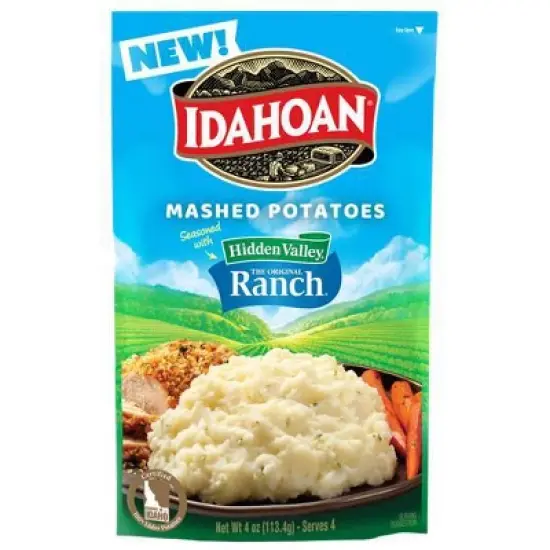 Idahoan Gluten Free Mashed Potatoes Seasoned with Hidden Valley Ranch - 4oz image {3}
