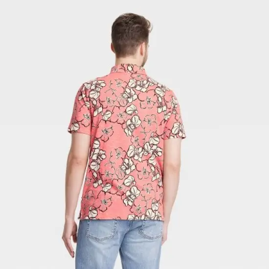 Men's Regular Fit Short Sleeve Slub Jersey Polo Shirt - Goodfellow & Co&trade; image {1}