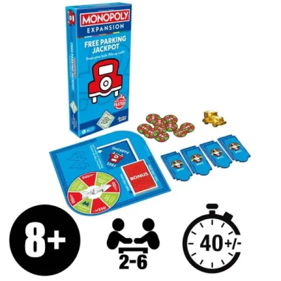 Monopoly Free Parking Jackpot Board Game image {2}