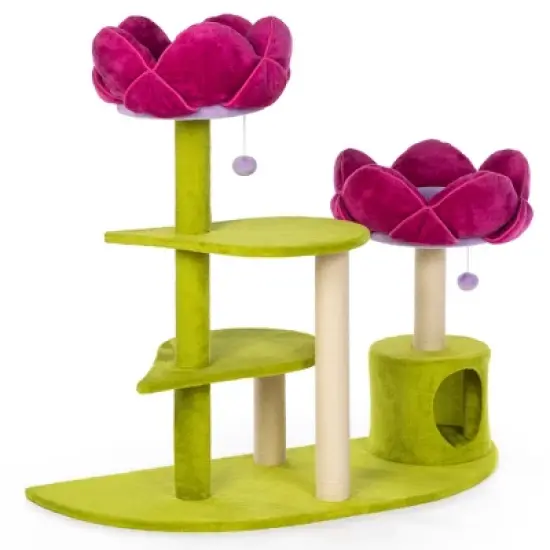 Prevue Pet Products Kitty Power Flower Garden Cat Tree Tower image {7}