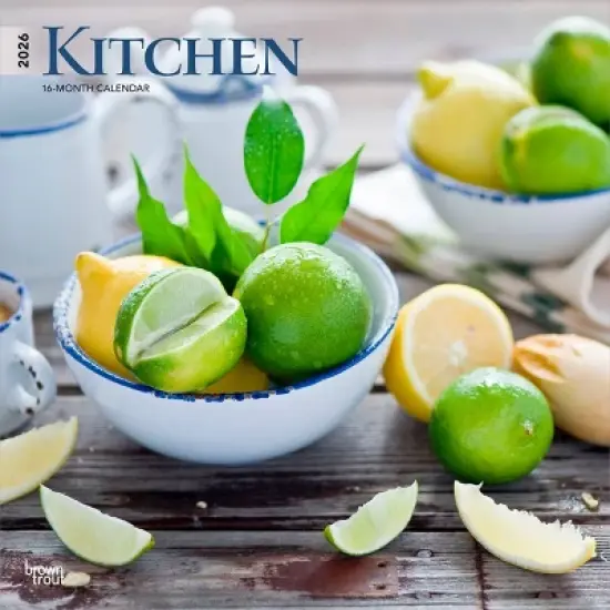 BrownTrout Kitchen 2026 12"x24" Hanging Square Wall Calendar Plastic-Free image {9}