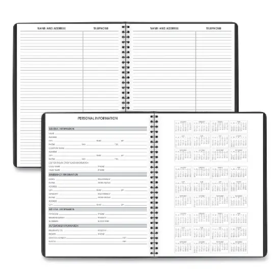 Weekly Appointment Book, 11 x 8.25, Black Cover, 13-Month: Jan 2026 to Jan 2027 image {3}