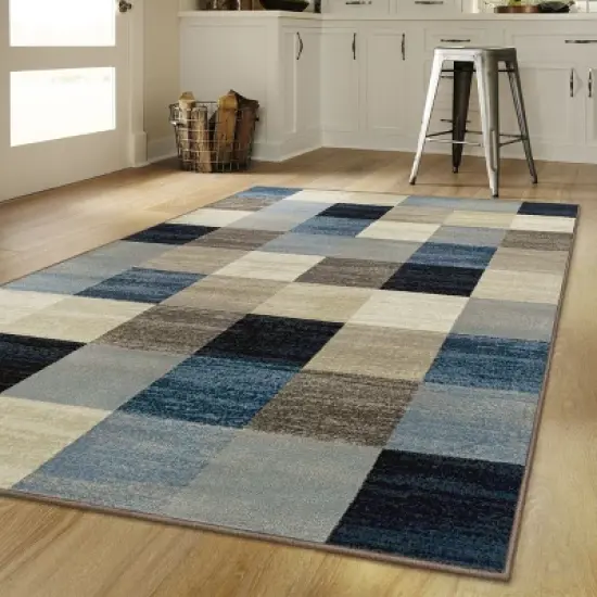 Contemporary Tile Modern Indoor Area Rug or Runner by Blue Nile Mills image {5}