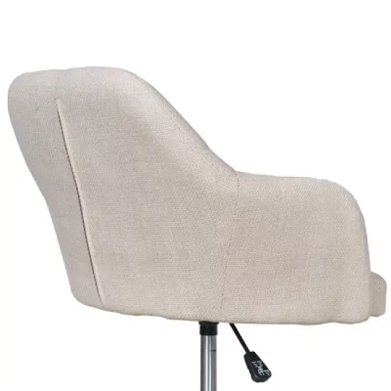 VECELO Drafting Chair with Adjustable Height PU Swivel Stool with Lumbar Support image {11}