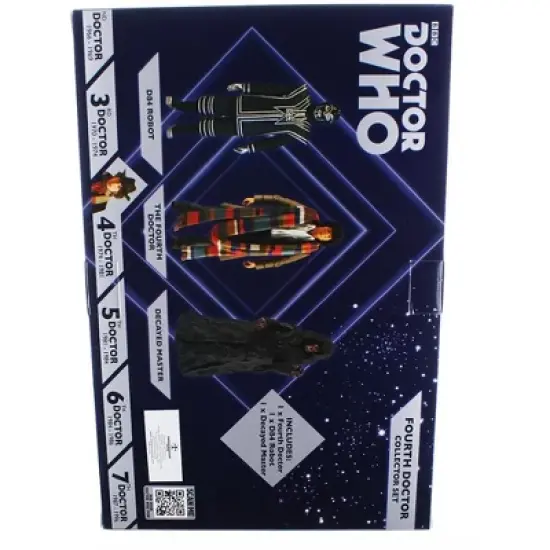 Seven20 Doctor Who 5.5" Action Figure Set: 4th Doctor, D84, Decayed Master image {1}