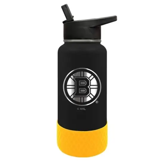 NHL Boston Bruins 32oz Thirst Hydration Water Bottle image {1}