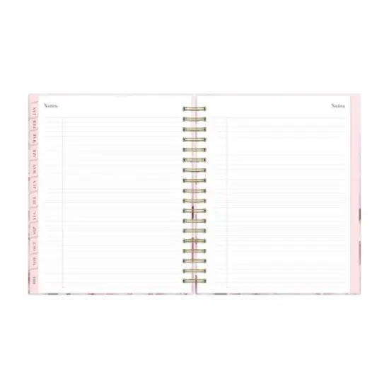 Rachel Parcell 2024 Planner 7.8"x9.13" Daily/Monthly Laminated Wirebound Peony image {9}