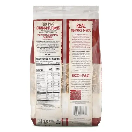 Nature's Path Organic Flax Plus Cinnamon Cereal 6pk/192oz image {1}